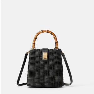 Zara Woven Crossbody Bag